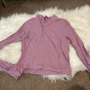 Lululemon Rulu cropped half zip size 8